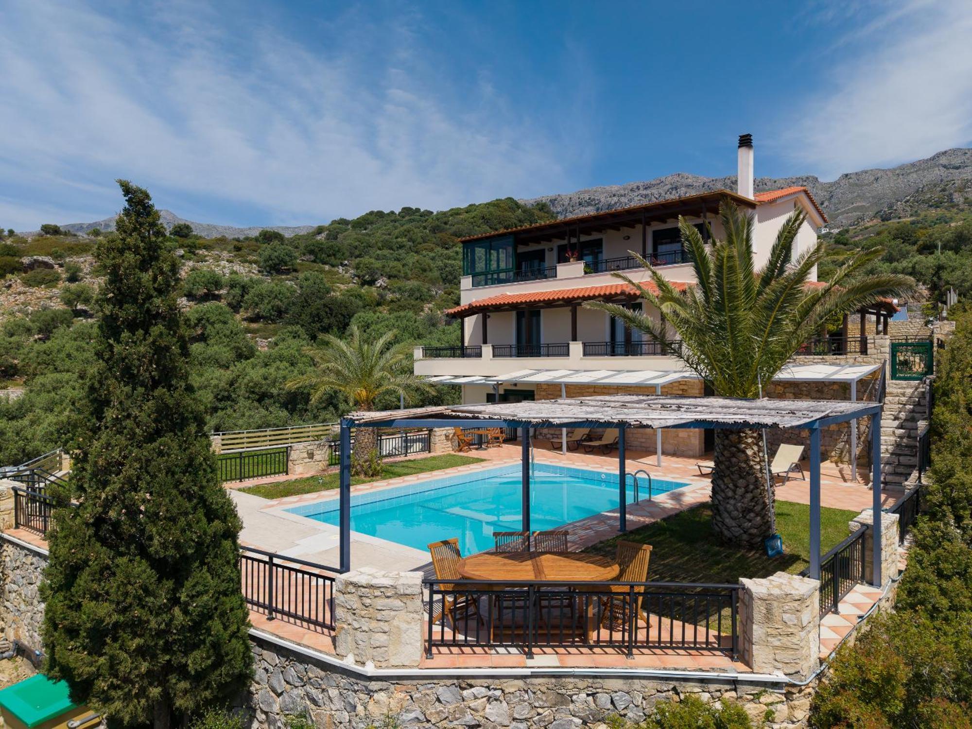 Villa Souda Bay Loggia Sellía Esterno foto
