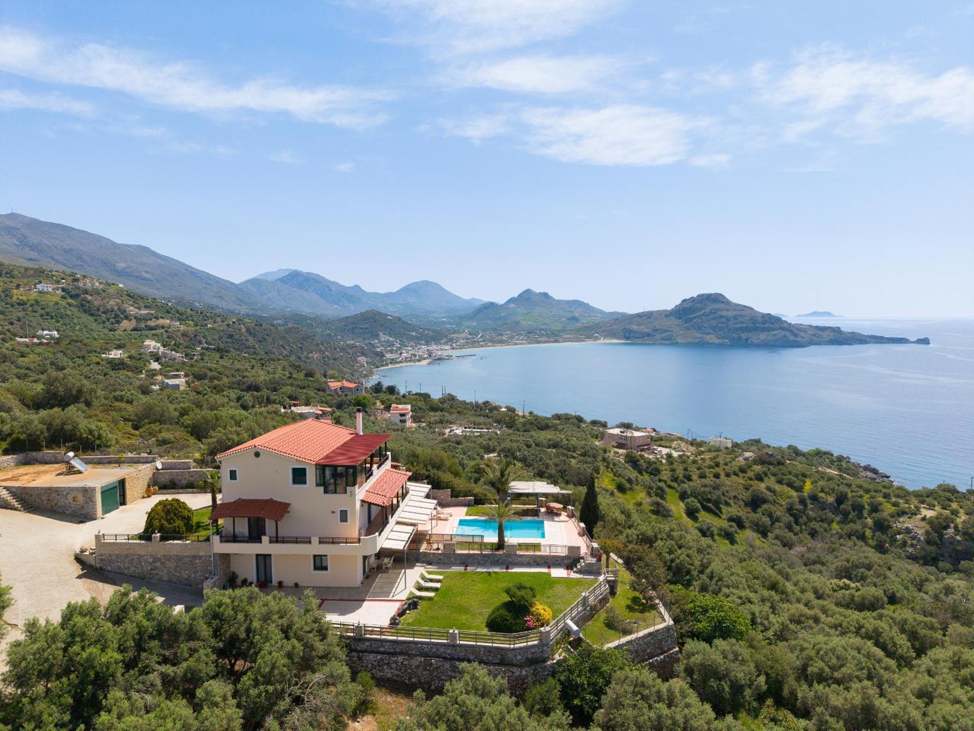 Villa Souda Bay Loggia Sellía Esterno foto