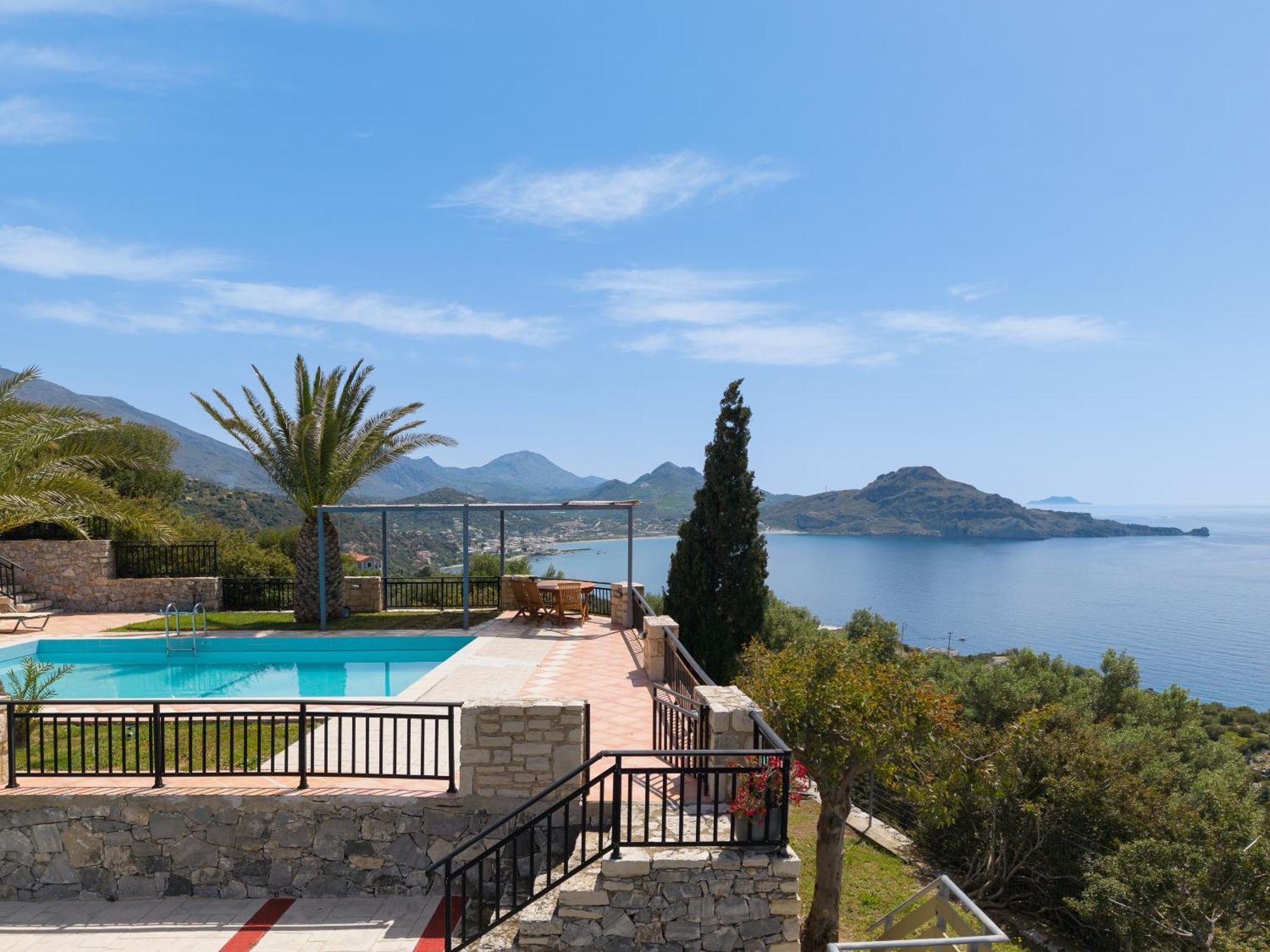 Villa Souda Bay Loggia Sellía Esterno foto